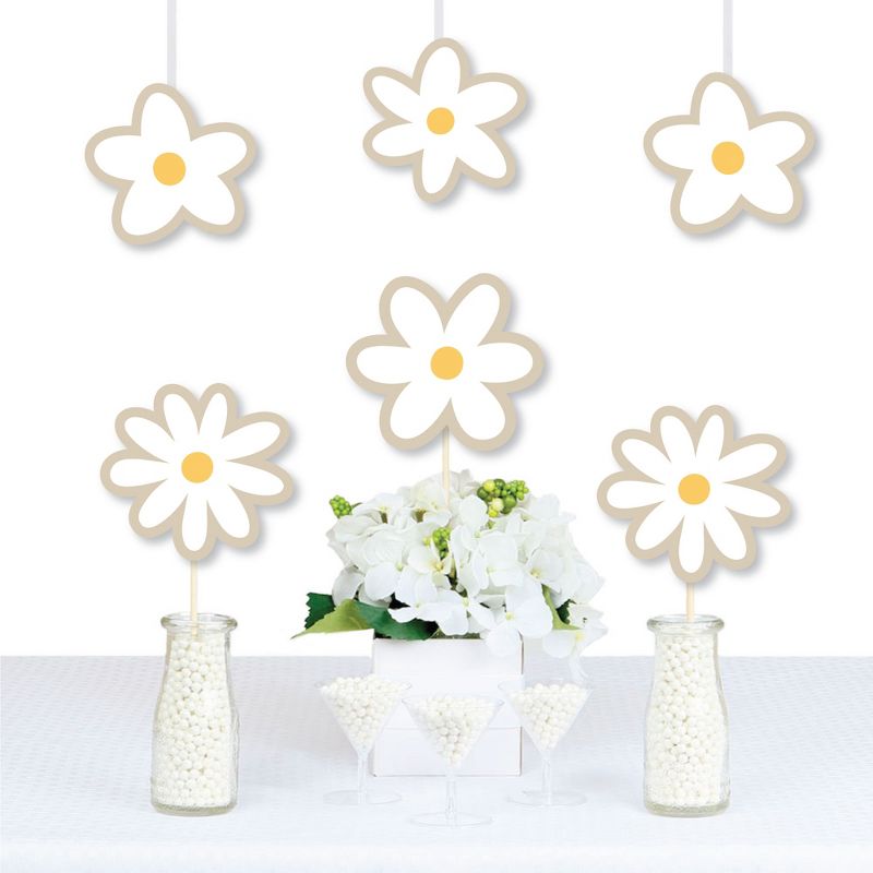 Big Dot of Happiness Tan Daisy Flowers - Decorations DIY Floral Party Essentials - Set of 20, 1 of 7