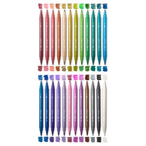 KINGART Twin-Tip™ Metallic Pens 24 Colors - 1 of 4