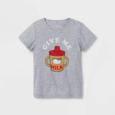 Image of Toddler Short Sleeve Crew Neck T-Shirt - Heathered Gray