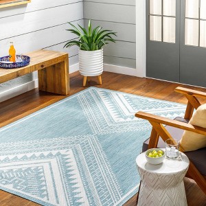 Hauteloom Deana Blue Area Rug - 1 of 4