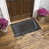 J&V TEXTILES Original Durable Rubber Door Mat, 18x28, Heavy Duty Doormat, Indoor Outdoor, Waterproof, Easy Clean, Low-Profile Mats for Entry, Garage - 2 of 2