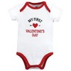 Hudson Baby Infant Boy Cotton Bodysuits, Valentine Heartbreaker - image 3 of 4