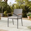 SONGMICS HOME Sencillo Collection - 5 Piece Patio Furniture Set, 4 Dining Chairs, 1 Dining Table, Modern and Transitional Style, Gray and Beige - 2 of 4