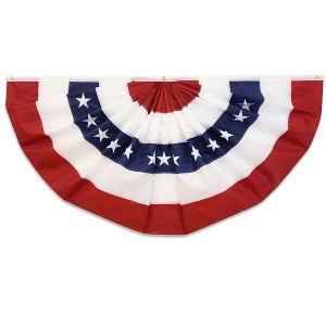 Maison USA 4'x2' Ft Embroidered Bunting Flag Perfect 4th Of July Independence Day Flag Great For Indoors & Outdoors - 1 of 3