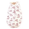 Touched by Nature Baby Girl Organic Cotton Swaddle Blanket and Headband or Cap, Winter Woodland, One Size - 3 of 4