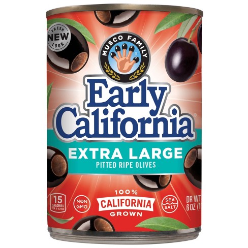 Early California Extra Large Pitted Ripe Olives - 6oz : Target