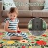 Modern Washable Area Rug for Living Room, Vintage Floral Floor Rug with Non Slip Backing, Low Pile Resistant Carpet for Home, - 3 of 4