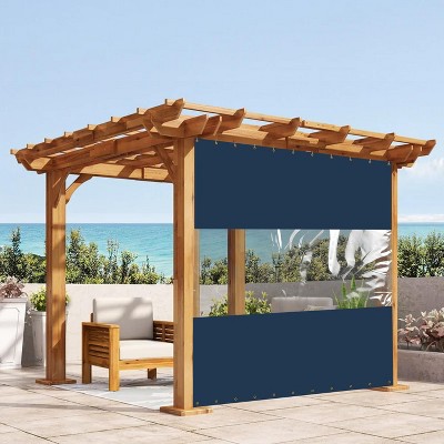 Covers&All Outdoor Clear Panel Curtain, Outdoor Curtains for Patio, Waterproof & Weather Resistant Tarp