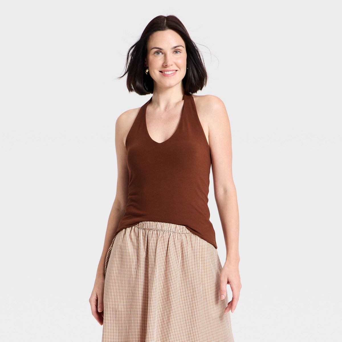 Women's Sculpt Halter Tank Top - A New Day™ - thumbnail 8