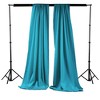 Slickblue Pack of 2 Polyester Backdrop Drapes – 96"H x 58"W, Rod Pocket, Semi Sheer, Serged Edges, 41 Colors Options - 2 of 3