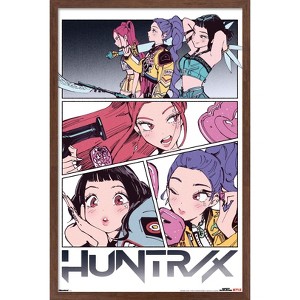 Trends International Netflix KPop Demon Hunters (2025) - Huntrix Manga Panels Framed Wall Poster Prints - 1 of 4