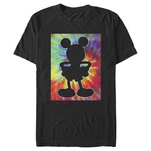 Men's Mickey & Friends Mickey Mouse Retro Tie-Dye Silhouette T-Shirt - 1 of 4