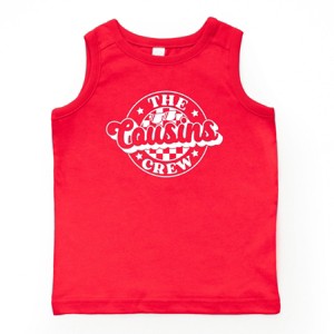 The Juniper Shop The Cousins Crew Checkered Youth Tank Top - 1 of 4