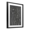 Stupell Industries Gray Poppies Outline Framed Print Under Glass - 2 of 4
