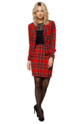 Allegra K Women's Long Sleeve Blazer And Pencil Skirt Suit Set 2