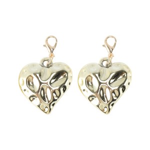 Unique Bargains Shoelace Charms Gold Tone 1 Pair - 1 of 4