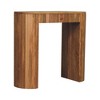 Solid Wood Straight Legs 1-Drawer Console Table with Contemporary Design - 3 of 4