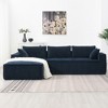 111.5" Minimalist Modular L-Shaped Sectional Sofa with Chaise, No Assembly Required, 2pc Free combination - 4 of 4