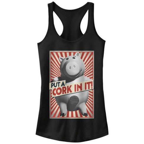 Juniors Womens Toy Story Hamm Put a Cork in It Racerback Tank Top - image 1 of 4