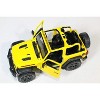 KiNSMART - Jeep Wrangler Rubicon Off Road 4x4 5 inch 1:34 Scale Die Cast Model Replica Toy Car (Yellow Opentop) - 4 of 4