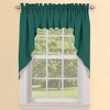 Collections Etc Solid Textured Swag Window Curtain Pair, Single Panel, - image 2 of 4