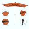 Sonkuki 10x6.5 ft LED Rectangular Patio Market Umbrella 3-Year-Non-Fading - 4 of 4