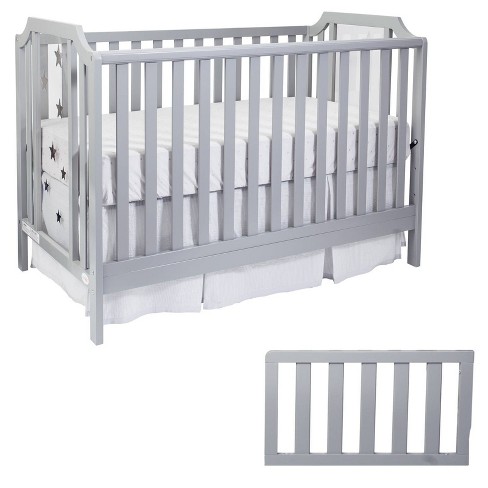 Suite Bebe Celeste Bundle Crib And Toddler Guard Rail Light Gray Target