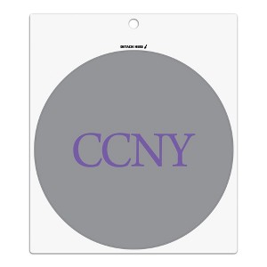 City College of New York Secondary Logo Automotive Car Refrigerator Locker Vinyl Circle Magnet - 1 of 4