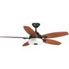 Progress Lighting Graceful Collection 5-Light LED Ceiling Fan, Antique Bronze, White Opal Glass Shade - 3 of 3