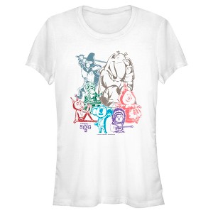Juniors Womens Sing 2 Colorful Group Shot T-Shirt - 1 of 4