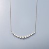 Ross-Simons 2.70 ct. t.w. CZ Curved Bar Necklace in Sterling Silver - 3 of 4