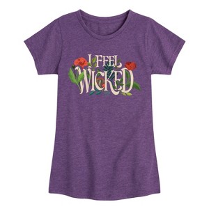 Girls' - Wicked - Elphaba -Youth Girls Short Sleeve T-Shirt Fitted Short Sleeve Graphic T-Shirt - 1 of 4