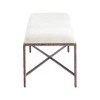 Meridian Furniture,Valley Chenille Fabric Bench - 4 of 4
