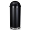 65 L / 17 Gal Open Top Trash Can Commercial Grade Heavy Duty Brushed Stainless Steel for Outdoor | Kitchen Waste Bins Home House Family - 4 of 4