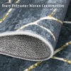 Washable Area Rug with Modern Abstract Branch Print for Bedroom, Non-Slip Backing, Soft Low-Pile Floor Carpet for Living Room, Kitchen - 4 of 4