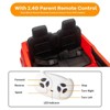 Jojoka Electric Ride on Pickup Truck for Kids, 2 Seater 24V Dual Drive Vehicle w/Remote, MP4, Bluetooth, Spring Suspension - 4 of 4
