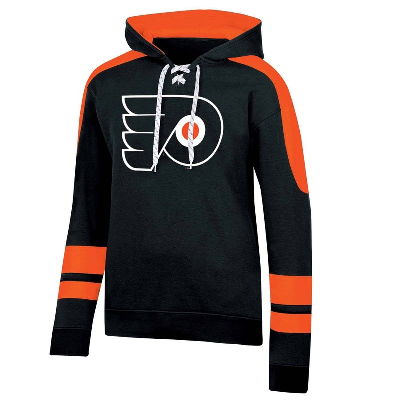 NHL Philadelphia Flyers Men&#39;s Long Sleeve Hooded Sweatshirt with Lace, 1 of 4