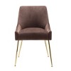 WestinTrends Upholstered Performance Velvet Accent Chair With Metal Leg - 4 of 4