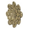 GlasFlength Wall Art Flowers Decorations 3D Flowers Wall Decoration Handmade Rustic Wall Art Simple for Living Room, Gold, 10"*1.6"*10" - 4 of 4
