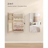 Mirror Jewelry Cabinet, Walld Armoire Jewelry Storage with Built-in Lights - 4 of 4