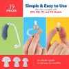 MEDca Hearing Aid Domes, Universal Domes for Hearing Aids, Sizes Small, Medium, Large & X, Large Earbud Replacements and BTE Sound Amplifiers - 3 of 4