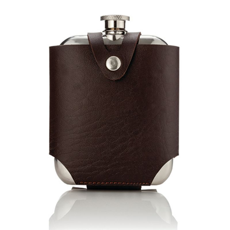 Stainless Steel Flask and Traveling Case by Viski, 6 of 10