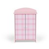 Sophia's by Teamson Kids Pink Plaid Closet with Bathrobe & Slipper - 3 of 4