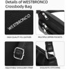 BEAFUP Women's Medium Crossbody Bag - A Stylish and Functional Shoulder Handbag with Multi-Zipper Pockets, Perfect for Everyday Use - 4 of 4