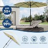 Jojoka 10FT Patio Umbrella with 8 Sturdy Ribs,Table Umbrella with Push Button Tilt and Crank - 4 of 4