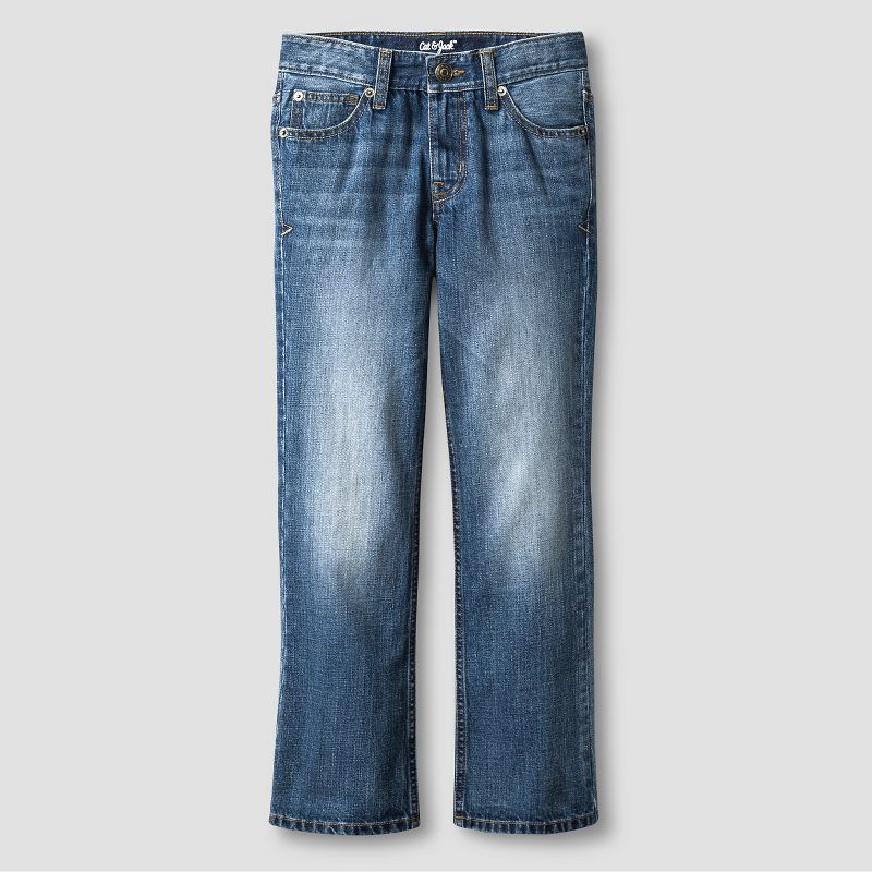 Boys' Stretch Bootcut Fit Jeans - Cat & Jack™, 3 of 6