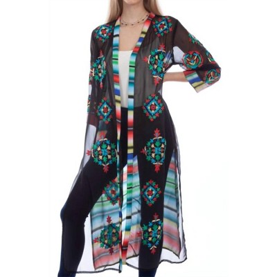 Women's Embroidered Duster - Scully