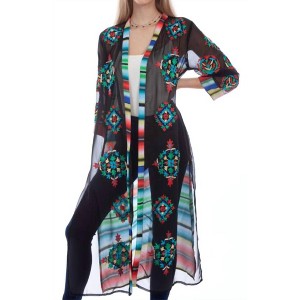 Women's Embroidered Duster - Scully - 1 of 2