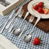 63-Piece Flatware Set for 12, Stainless Steel Retro Silverware with Vintage Baroque Design, Mirror Finish & Dishwasher Safe - 3 of 4