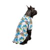 Midlee Blue Hibiscus Hawaiian Dog Shirt - 4 of 4